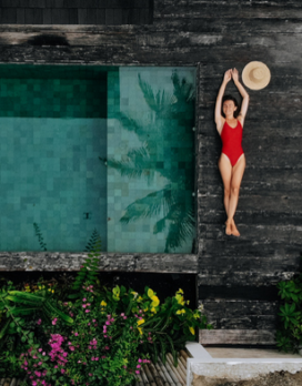 Woman by Pool CROPPPED